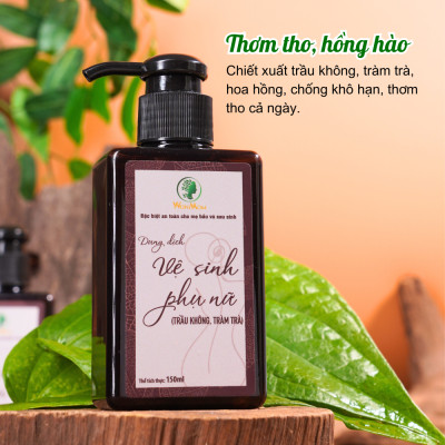 Bộ tắm gội thơm tho cửa mình Wonmom ( 1 Dầu gội cốt bồ kết + 1 Dung dịch vệ sinh )