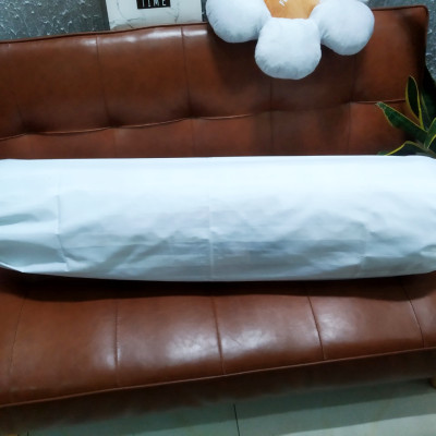 Vỏ/Áo gối ôm Lông vũ Cao cấp A - kích thước 35x100cm - Màu Trắng - Chuẩn khách sạn 5 sao