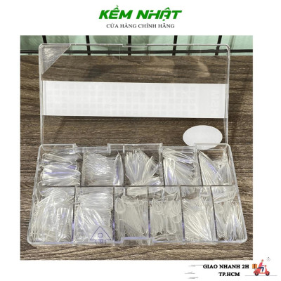 Hộp Móng Úp HSM Trong Trơn Phom Bầu - Nhọn