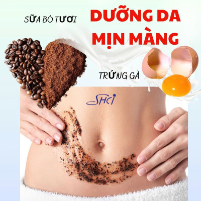 Tẩy Da Chết Toàn Thân Coffee Dưỡng Da Trắng Mịn SHCI (Tuýp 160 G)
