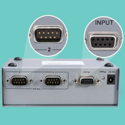 Bộ chia cổng RS232 1 ra 2 có cấp nguồn chính hãng DTECH DT-5047. Hàng chính hãng !!! 