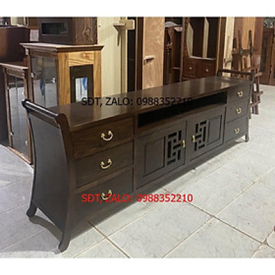 Kệ tivi quai xách gỗ Sồi Nga