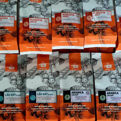 Cà Phê Arabica Cầu Đất Nguyên Chất Rang Mộc Đặc Biệt, Hậu Vị Ngọt Đậm Hương Trái Cây, Hạt Pha Máy Xay Pha Phin Ngon Từ Nông Trại Message Coffee  