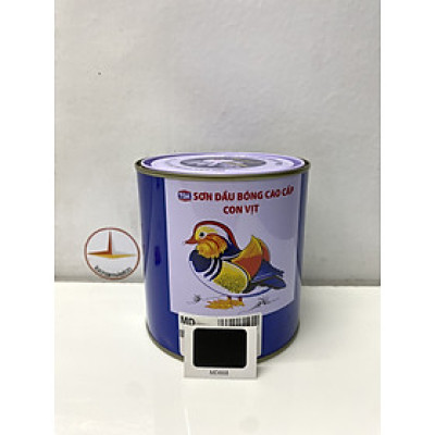 Sơn dầu cao cấp TOA Con Vịt màu đen mờ MD 888 _ 800 ml