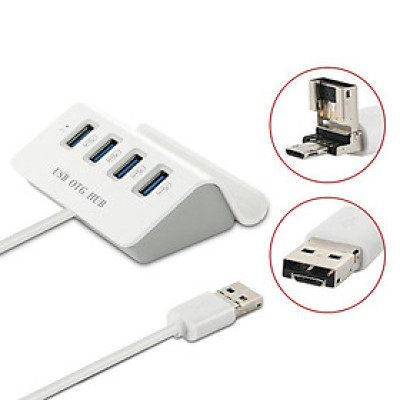 Bộ chia 4 Cổng USB OTG HUB - Hàng Nhập Khẩu