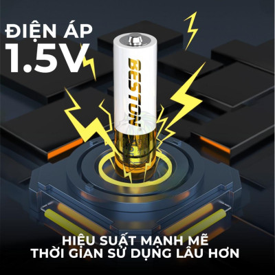 Pin Alkaline Beston AA AAA 1.5V cho Micro karaoke, đồ chơi , điều khiển, mẫu mới bền bỉ và an toàn