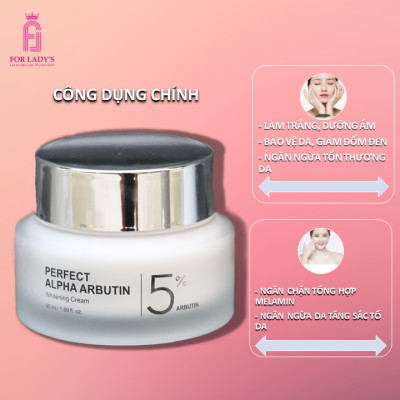 Kem dưỡng làm trắng giữ ẩm chống lão hóa da 50ml- Alpha Arbutin Whitening 5%