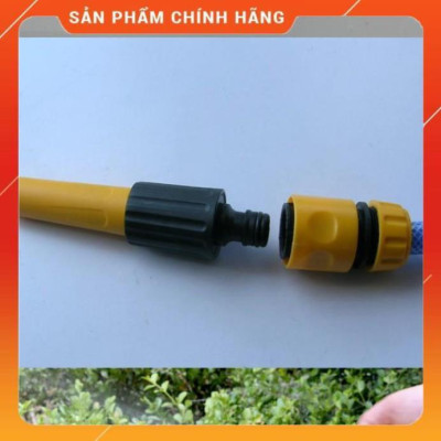 ️ Bộ dây vòi xịt nước rửa xe, tưới cây , tăng áp 3 lần, loại 15m 206622-5 cút sập,nối vàng + mở chai