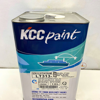 Sơn Alkyd KCC LT313 Base A màu Trắng RAL 9010 _18L