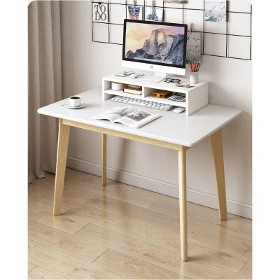 Kệ Gỗ Để Màn Hình Máy Tính 2 Tầng Đa Năng Kết Hợp Để Sách, Bàn Phím Và Chuột Gỗ MDF Chống Thấm Cao Cấp