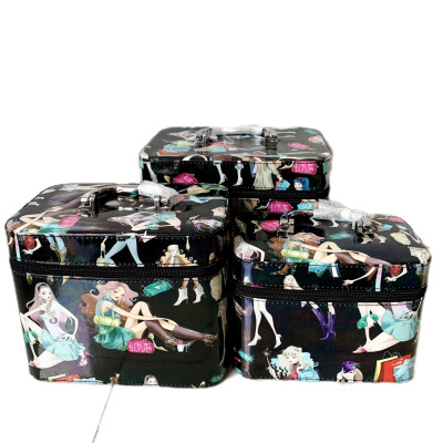 Hộp đựng mỹ phẩm, cốp trang điểm nhiều họa tiết mang đi du lịch tiện lợi