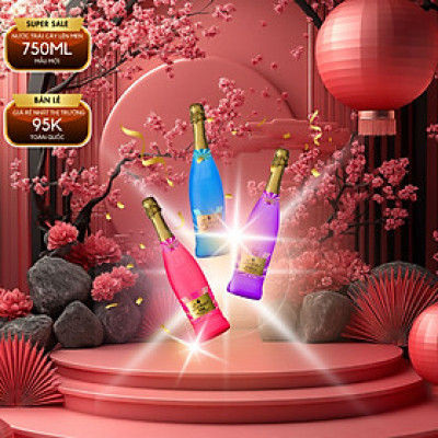 Nước Trái Cây Lên Men Có Ga Không Cồn Senac - Sparkling Juice Tây Ban Nha loại 375ml - 750ml