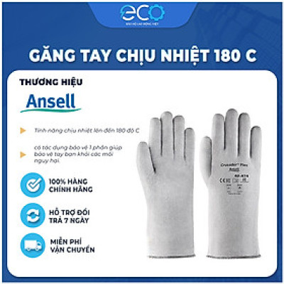 Găng tay cách nhiệt Ansell 42-474 mang vào thoải mái, linh hoạt, độ bền cao chịu nhiệt chống nóng