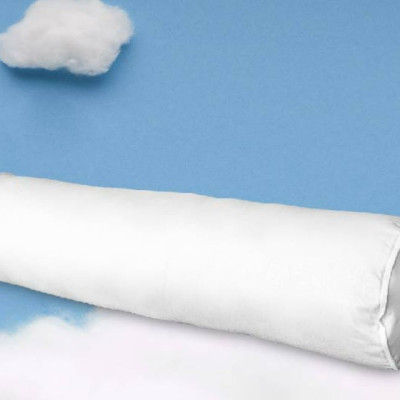 Gối ôm Fiber cao cấp A 25*100cm, chất liệu sợi Fiber mềm mịn, vỏ gối kháng khuẩn