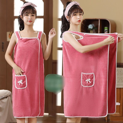 Áo  khăn tắm nữ  kiểu đầm  - Khăn choàng tắm xỏ tay - trơn , mịn , thoáng mát phù hợp với mọi loại dáng , giao màu ngẫu nhiên