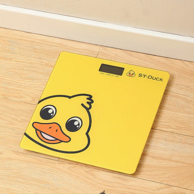 Cân điện tử vuông KG161 hình con vịt dễ thương, cân sức khỏe thông minh 180kg - Hàng chính hãng