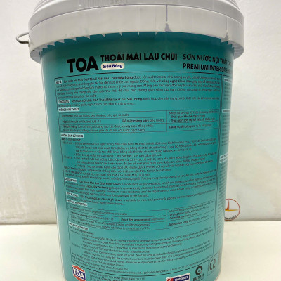 Sơn nước Toa thoải mái lau chùi siêu bóng màu xanh da trời 7411 _18L