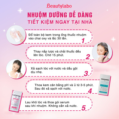 Thuốc nhuộm tóc tại nhà dạng kem Beautylabo Vanity 133ml - nhuộm dưỡng tóc mềm mượt chuẩn Nhật