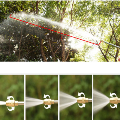 Vòi phun xịt nước,vòi tưới cây rửa xe tăng áp lực nước 206701-3 (vòi vàng đồng)