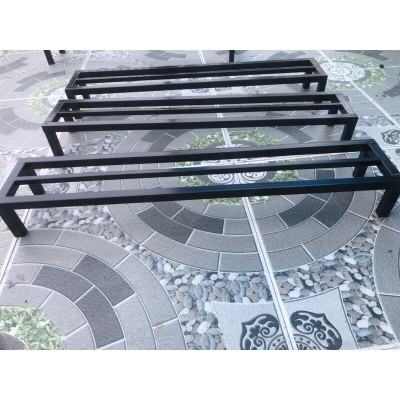 Kệ sắt kê chậu cây Dài 50 cm.Rộng 15-20-25cm Cao 10-15-20cm.hộp thép 20 x 20 mm ( Hàng Chính Hãng )