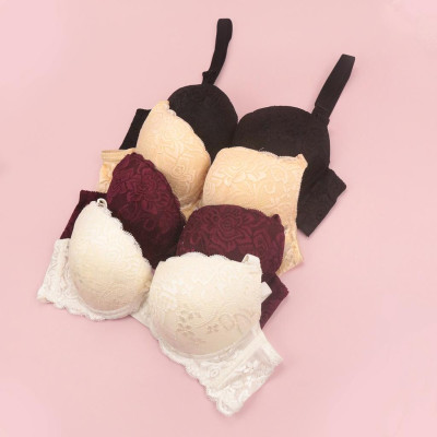 Áo Lót Nâng Ngực Nữ Cao Cấp LUPERI LU3AL850 Có Gọng Bản Lưng 3 Móc Chắc Chắn Mút Siêu Đẩy Ren Dệt Chìm Chống Xù