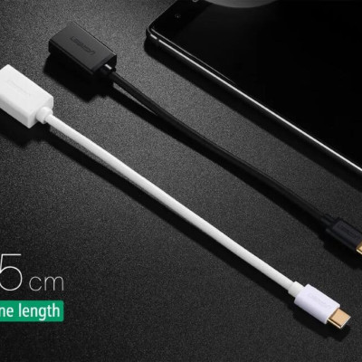 Ugreen UG30702US154TK 13CM Màu TRắng Dây USB Type-C sang USB 3.0 - HÀNG CHÍNH HÃNG