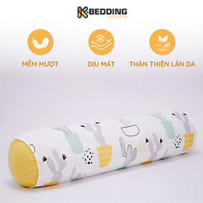 Vỏ Gối Ôm Hàn Quốc K-Bedding by Everon Cool (thun lạnh) Flex 80x100cm KCSP