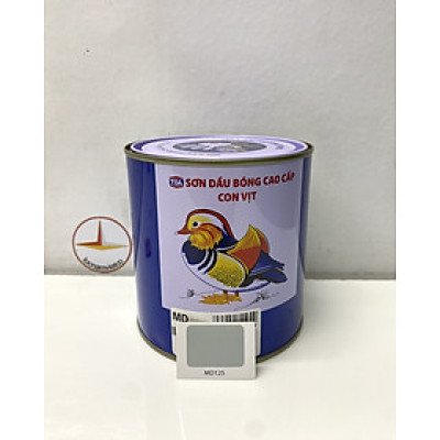 Sơn dầu cao cấp TOA Con Vịt màu xám MD 125 _ 800 ml