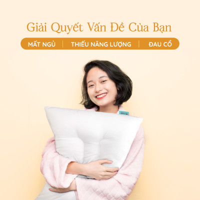 Ruột gối thư giãn K-Bedding by Everon, thư giãn cổ, massage cổ, chống ngáy 45x65cm