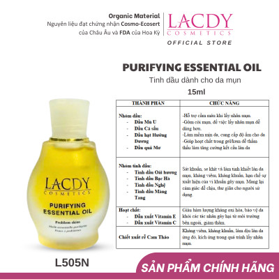 Tinh Dầu Dành Cho Da Mụn Lacdy Essential Oil Purifying 15ml- L505N