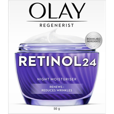 Kem dưỡng trẻ hóa da ban đêm Olay Regenerist Retinol 24 Night Moisturiser (50g) - Hàng chính hãng