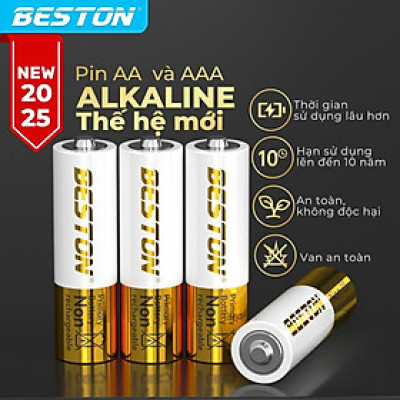 Pin Alkaline Beston AA AAA 1.5V cho Micro karaoke, đồ chơi , điều khiển, mẫu mới bền bỉ và an toàn