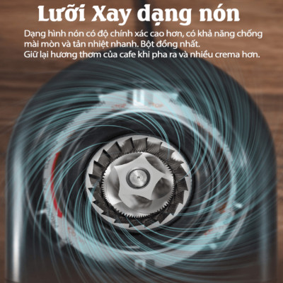 Máy xay hạt cà phê Espresso tự động tích hợp 31 chế độ xay thương hiệu HiBREW G3A - Hàng Chính Hãng