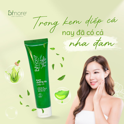 Kem dưỡng da nha đam diếp cá Bimore dưỡng ẩm sáng da ngừa mụn 30ml