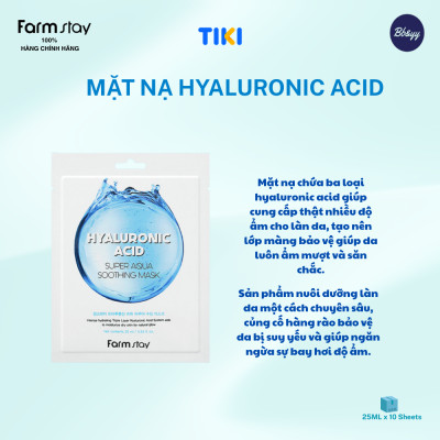 Mặt Nạ Hyaluronic Acid _ Hyaluronic Acid Super Aqua Soothing Mask