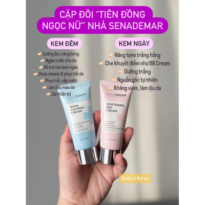 Kem dưỡng mặt ban đêm SenaDemar dưỡng ẩm phục hồi 30ml hạn 2027