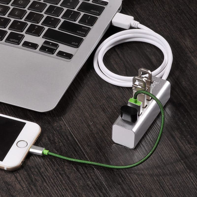 HUB USB 4 cổng Hoco truyền dữ liệu ổn định mở rộng cổng kết nối cho PC/Laptop HB1 - Hàng chính hãng