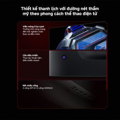 Màn Hình Gaming Xiaomi 2K Gaming Monitor G27Qi | Độ phân giải 2K | Tần Số Quét 180Hz | Phản Hồi 1ms | Hàng Chính Hãng