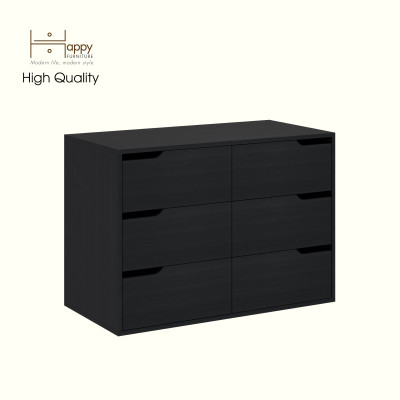HAPPY FURNITURE , Tủ lưu trữ 6 ngăn kéo - ASO, THK_341 , 100cm x 50cm x 70cm DxRxC
