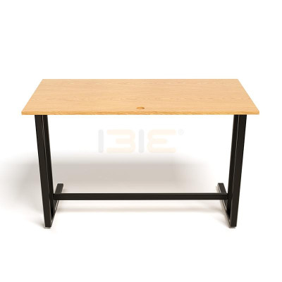 Bộ Bàn Oak-U Vân Gỗ Sồi Chân Đen Và Ghế Eames Chân Gỗ Đen IBIE TOOAUO12B-EAMSB