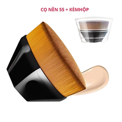 Bộ Cọ trang điểm tán kem nền Chuyên Dụng 55 loại 1 bảng to 6,3cm x4,2cm Lông Mềm mịn Đơn ăn phấn