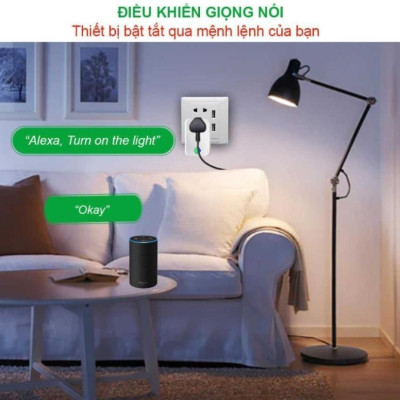 Ổ Cắm Wifi Thông Minh Hunonic SK01 Công Suất Lớn 4000W Điều Khiển Từ Xa Bằng Điện Thoại Thông Qua Wifi