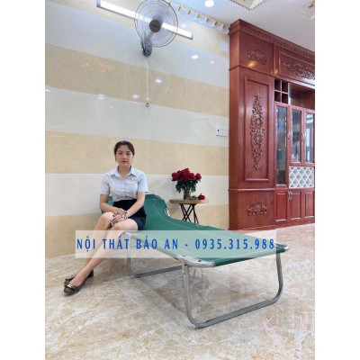 Giường xếp vải khung sắt BẢO AN - Free ship HCM