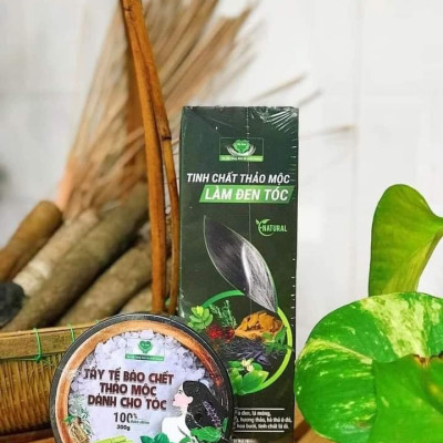 Tinh chất thảo mộc làm đen tóc MẸ KEN 200ml - thuốc nhuộm đen tóc