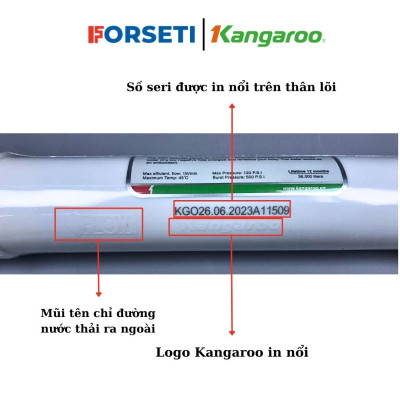 Combo 3 lõi chức năng tạo khoáng Kangaroo 567 (Nano,Ceramic,Alkaline) - Hàng chính hãng