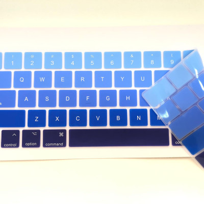 Miếng phủ bảo vệ bàn phím cho Macbook bằng Silicon chống nước, chống bụi bẩn màu Gradient