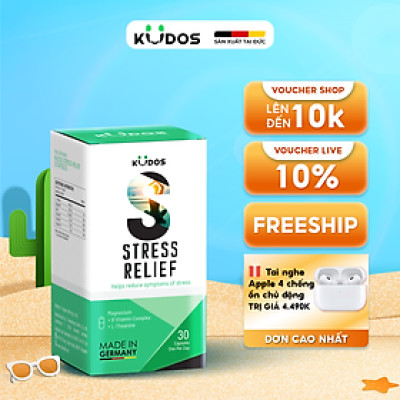 Thực phẩm bảo vệ sức khỏe KUDOS STRESS RELIEF (30 viên/hộp)