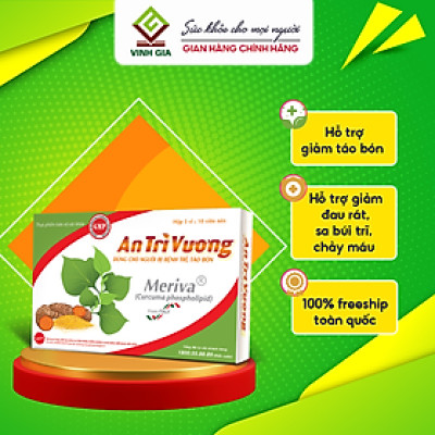 An Trĩ Vương Hỗ Trợ Cải Thiện Táo Bón Giúp Thanh Nhiệt, Giải Độc Có Thể Sử Dụng Cho Phụ Nữ Có Thai Hộp 30 Viên