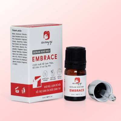 Combo 2 Serum khử mùi Embrace ngăn mùi hôi nách hôi chân hỗ trợ giảm mồ hôi và làm sáng vùng da dưới cánh tay