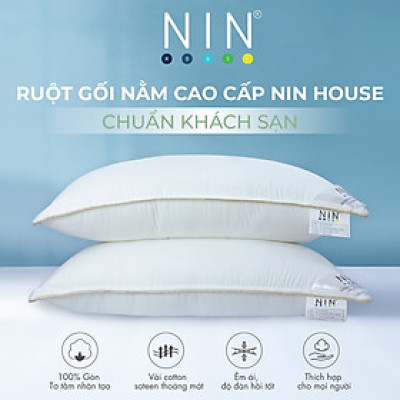 Ruột gối nằm cao cấp NIN House 50x70cm Microfiber
